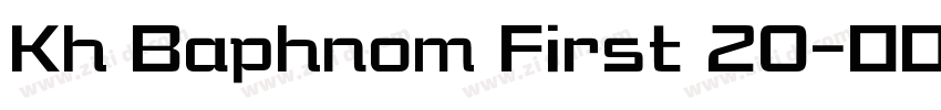 Kh Baphnom First 20字体转换